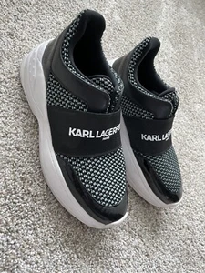 Karl Langerfeld Paris Zaidee Negro Grueso Zapatos/Zapatillas Para Mujer Talla 7.5 - Imagen 1 de 9
