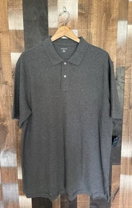 Neu mit Etikett Lands’ End Poloshirt Herren XL anthrazitgrau Mesh Baumwolle Kurzarm - Bild 1 von 15