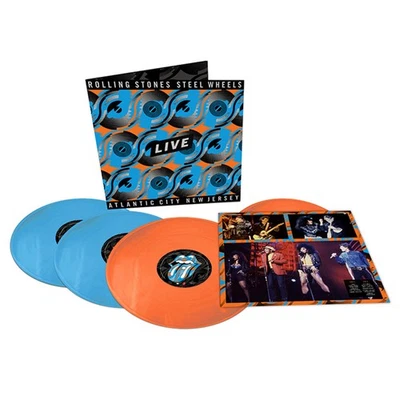 The Rolling Stones - Steel Wheels Live (Orange & Blue Colour Vinyl) | 4LP Vinyl - Image 1 of 4