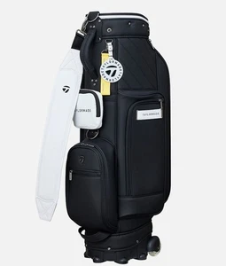 Taylormade Macaron 2 UN755 Unisex WheelCart Bag 9.0" 9lbs 5Way PE/SLeather Black - Picture 1 of 8