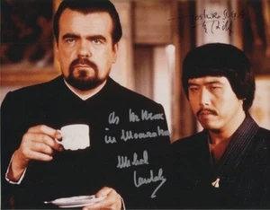 MICHAEL LONSDALE & TOSHIRO SUGA Signed 10X8 Photo MOONRAKER James Bond 007 COA - Picture 1 of 1