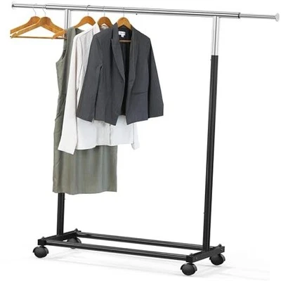  Standard Rod Garment Rack Black - Image 1 of 4