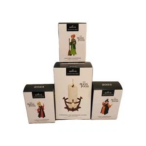 Hallmark ornamento lotto 4 candele Sanderson Sisters Hocus Pocus Mary Sarah Winifred - Foto 1 di 3