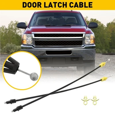 Door Latch Front Cable Driver & Passenger For 2010-13 GMC Sierra 1500 2500 3500 - Image 1 of 4