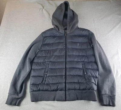 Polo Ralph Lauren панель вниз куртки мужской большой толстовка с капюшоном гибридный пузырь производительности  - Изображение 1 из 4