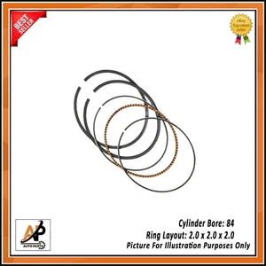 Fits LAND ROVER RANGE ROVER 4.4 SDV8 TDV8 PISTON RING SET STD x8 Fits 448DT NEW - Picture 1 of 3