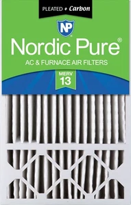 16x25x5 (4 3/8) Honeywell Replacement Air Filters MERV 13 Plus Carbon 1 Pack - Picture 1 of 7