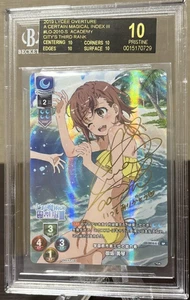 Lycee Overture A Certain Scientific Railgun Misaka Mikoto Signed BGS10 LO-2010-S - Picture 1 of 2