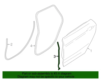 Genuine BMW Front Weather-Strip 51-76-7-326-508 - Image 1 of 3