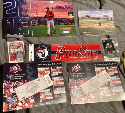 Pawtucket Red Sox - End Of An Era Collection: (Dunkin’ Set, Tickets, Pin, Etc.) Cover