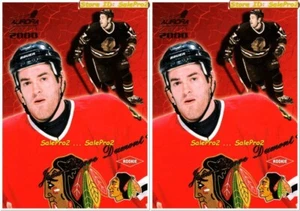 2x PACIFIC AURORA 1999 JEAN PIERRE DUMONT RC CHICAGO BLACKHAWKS #31 ROOKIE LOT - Picture 1 of 6