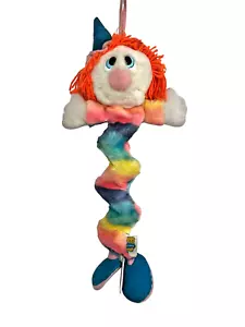 Dakin Clown Presepe Musicale Pull Arcobaleno Pastello Zip A Dee Doo Dah TESTATO FUNZIONA RARO - Foto 1 di 11