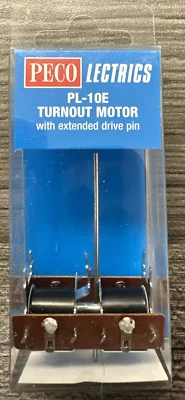 Motor de desvío PECO Lectrics modelo PL-10E con pasador de accionamiento extendido (máquina de conmutación) Foto 1 de 4