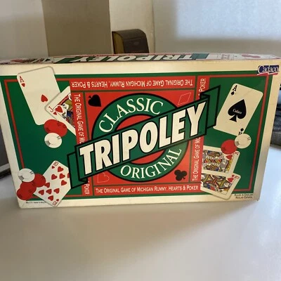 TRIPOLEY VINTAGE 1997 POR CADACO EDICIÓN ORIGINAL TAPETE JUEGO POKER HEARTS RUMMY za3 Foto 1 de 4