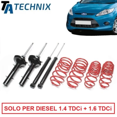 Assetto Sportivo Technix -30mm Fiesta 2009-2012 motori DIESEL 1.4 1.6 TDCi - Immagine 1 di 4