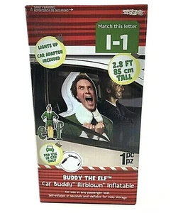 Buddy The Elf Inflatable 2.8 Car Buddy Christmas LED Adapter Light Up Fast Ship! - Picture 1 of 2
