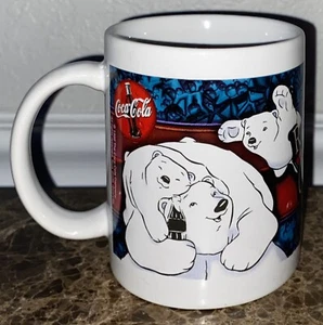Taza de café Coca-Cola Polar Bears "Really Cool Grandpa" 1999 vintage - Imagen 1 de 5