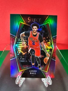 2021-22 Panini Select Lonzo Ball Green White Purple Prizm #107 Premier Level - Picture 1 of 2