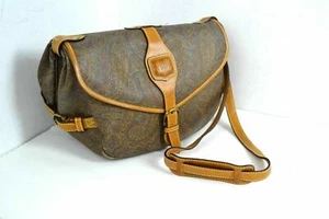 VINTAGE ST. PAUL 1952 BRAUN FEINSTES ECHTLEDER CROSS BODY SCHULTER HANDTASCHE - Bild 1 von 12