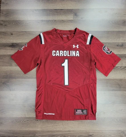 Under Armour South Carolina Football Jersey Size Small Red NCAA Authentic Loose Cover