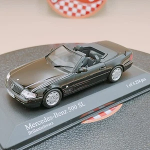 MINICHAMPS 1/43 Mercedes-Benz SL 500 R129 1999 black B66040415 Dealer Ed. - Picture 1 of 14