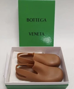 Bottega Veneta Brown Puddle Sandals Rubber Slingback Size UK 5 EU 38 Boxed - Picture 1 of 7
