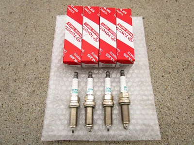 FITS: 20 - 23 TOYOTA COROLLA HYBRID 1.8L 4CYL SPARK PLUG QTY 4 OEM BRAND NEW - Image 1 of 3