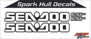 SEADOO Spark Hull Graphics / Decal / Sticker Kit rear sides only - Picture 1 of 2