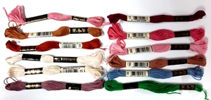 Lot of 12 assorted colors Cross Stitch thread floss New - Picture 1 of 5