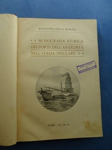 MONOGRAFIA STORICA PORTI ANTICHITA' ITALIA INSULARE-CORSICA-SARDEGNA-MALTA-1906 - Picture 1 of 9