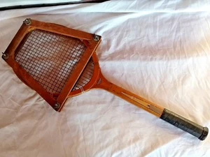Tennisschläger J.C. Higgins Finalist Holz Wooden Wright & Ditson 2 Vintage USA - Bild 1 von 1