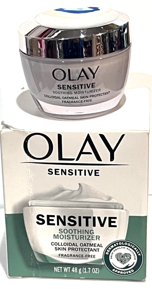 Olay Sensitive Soothing Moisturizer Colloidal Oatmeal Skin Protectant 1.7oz