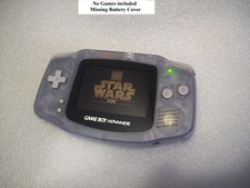 Nintendo Game Boy Advance Glacier Handheld (no battery cover)