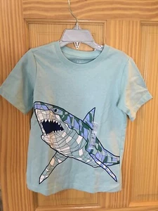 New Carter's Geo Shark Boys T Shirt Top Blue Many sizes - Picture 1 of 1