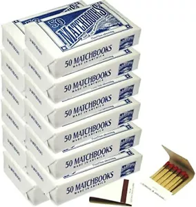 600 Plain White Matches Matchbook for Wedding Birthday Wholesale Made in America - Picture 1 of 4