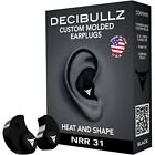 Decibullz   Custom Molded Earplugs 31Db Highest Nrr Comfortable Hearing Prote