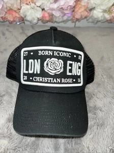 Accessories Cap Christian Rose Iconic 2 Trucker Baseball Snapback in Silver - Picture 1 of 5