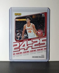 Zaccharie Risacher Rookie Card 2024-25 Panini Year One #1 Atlanta Hawks 1/613 - Picture 1 of 2