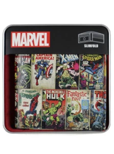 Marvel Silver Age Comic Cover Bifold Slimfold Wallet Collectors Tin Novelty New - Picture 1 of 5