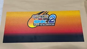 NOS Capcom vs SNK 2 Arcade  CONTROL PANEL OVERLAY - 12" x 29" - Picture 1 of 3