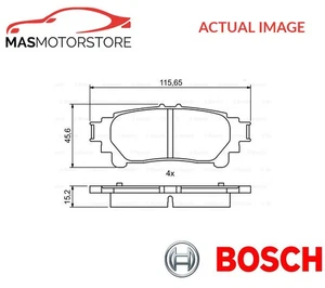 JUEGO PASTILLAS FRENO TRASERO BOSCH 0 986 494 873 UN NUEVO OE REPUESTO - Imagen 1 de 5