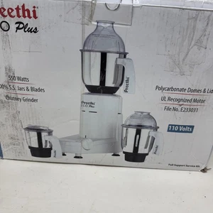 Preethi Eco Plus Mixer Grinder 110-Volt for use in USA/Canada, white, White  - Picture 1 of 8