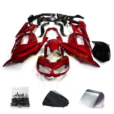 Kit de carenado de inyección rojo caramelo + perno apto para Kawasaki Z1000SX 2010-2015/Ninja 1000 Foto 1 de 4