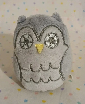 Juguete de peluche miniatura búho gris Harley & Boss 3" Andrea Kang Foto 1 de 4