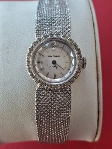 Vintage Lady Sheffield 17 Jewels Cubic Zirconica Mechanical Ladies Watch Working - Picture 1 of 14