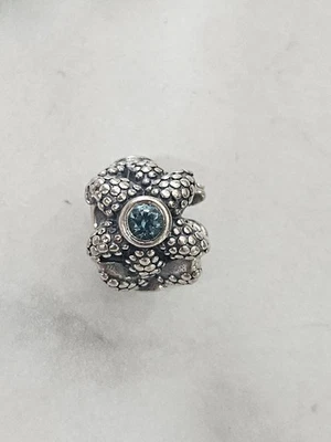 Authentic Pandora Sea Star Starfish Bead Charm Sterling Silver 925  791163SST - Image 1 of 2