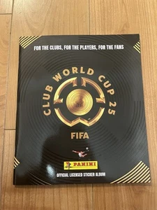 PANINI FIFA CLUB WORLD CUP 25 EMPTY STICKER ALBULM & 6 STICKERS - Picture 1 of 5