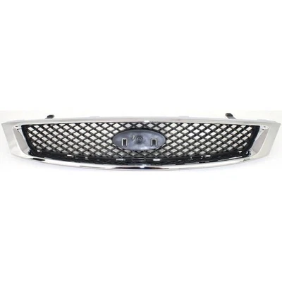 For 2005-2007 Grille Chrome Ford Focus Shell with Black Insert Plastic FO1200430 - Imagem 1 de 4
