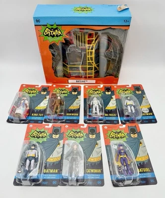 Lote de 7 figuras de acción Batman Classic TV SERIES FUNKO NUEVAS EN CAJA CON BATCAVE Foto 1 de 4
