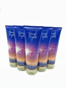 bath and body works (5 Pc) BEACH NIGHTS Body Cream 8 Oz New! - Picture 1 of 2